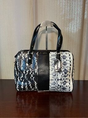 Coach Nancy Exotic Snakeskin Leather Dome Satchel